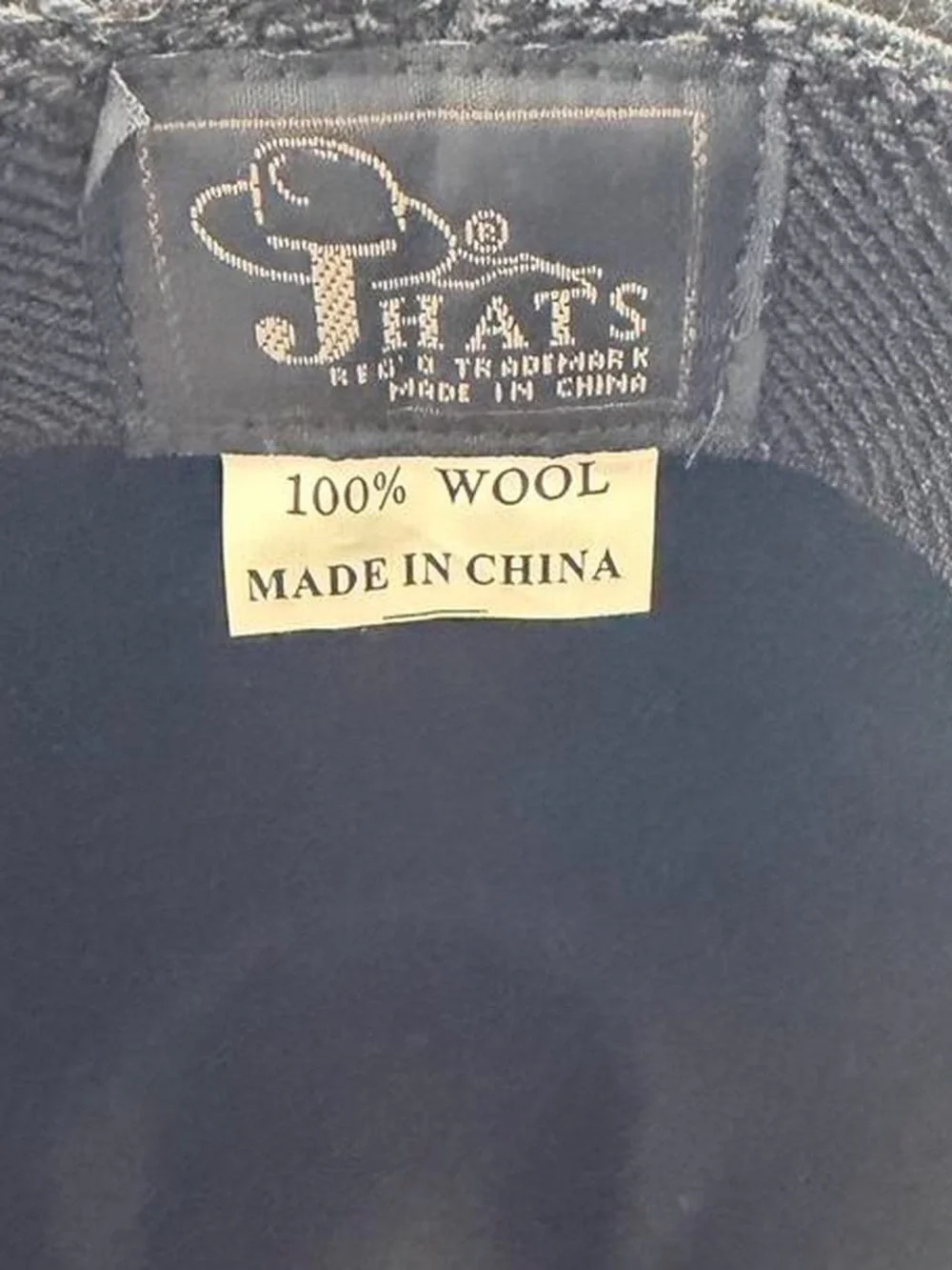 J Hats Black 100% Wool Cowboy Hat Western Cowgirl Americana Unisex Ranch Rodeo - Picture 8 of 8